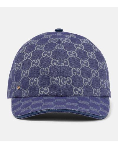blue gucci baseball cap